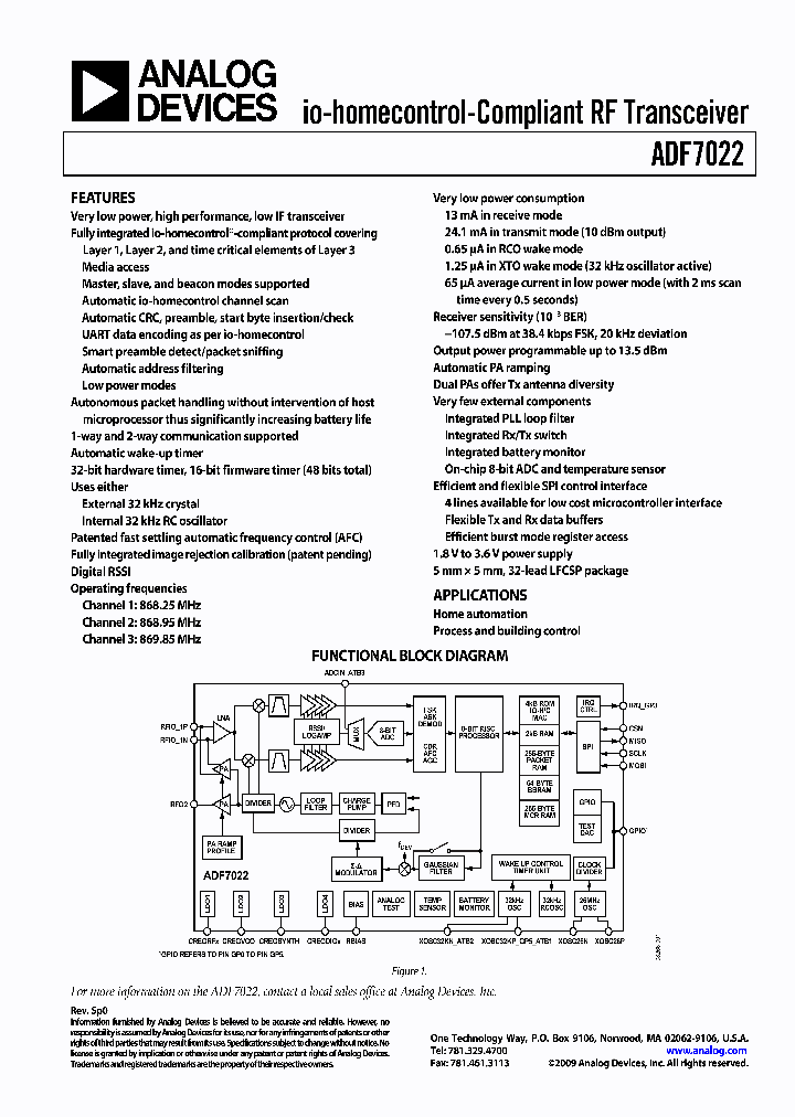 ADF7022_4103732.PDF Datasheet