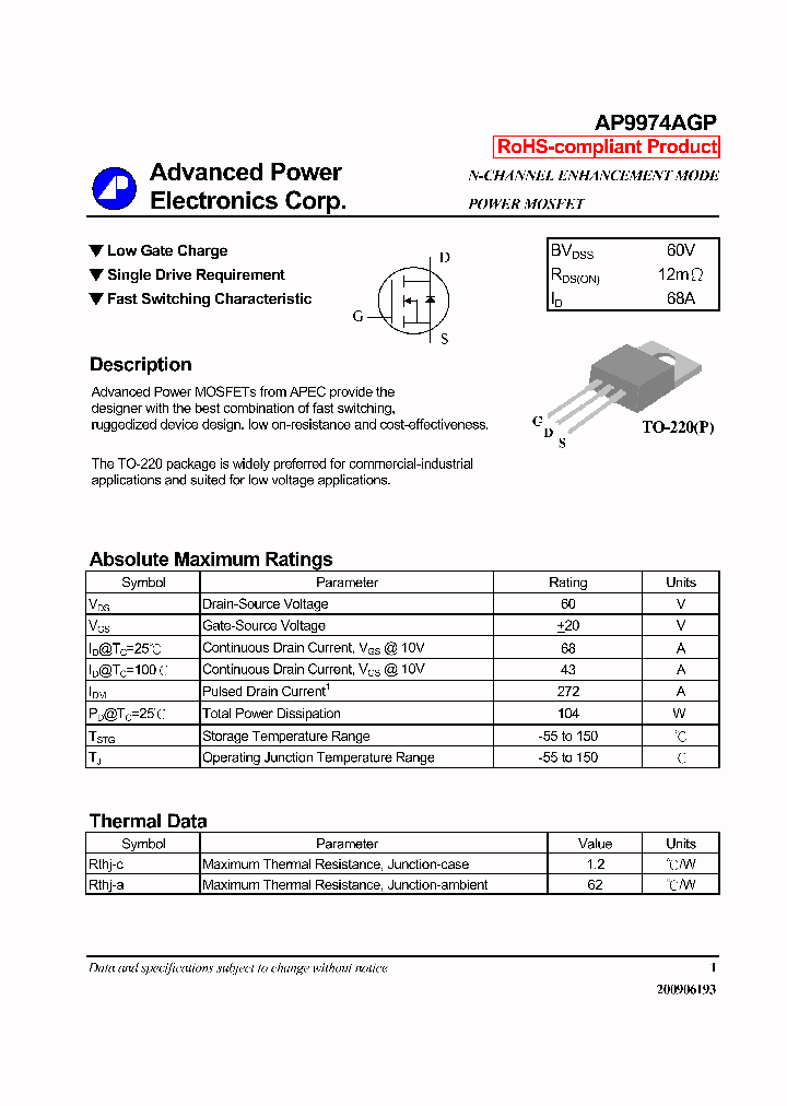 AP9974AGP_3861535.PDF Datasheet