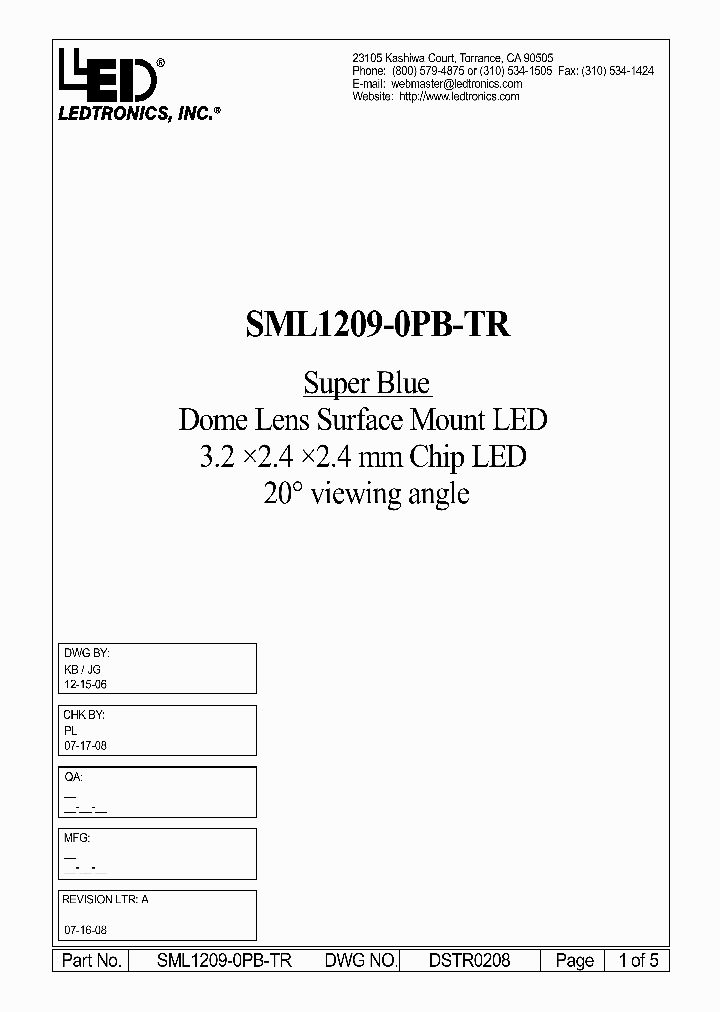 SML1209-0PB-TR_3864557.PDF Datasheet