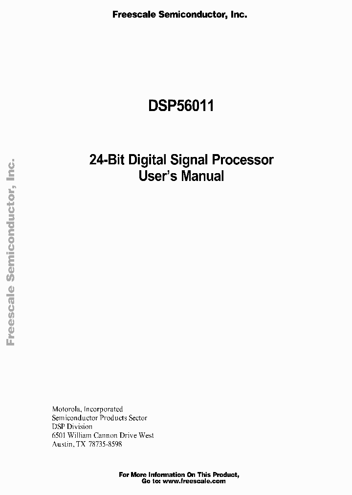 DSP56011UM_3872979.PDF Datasheet