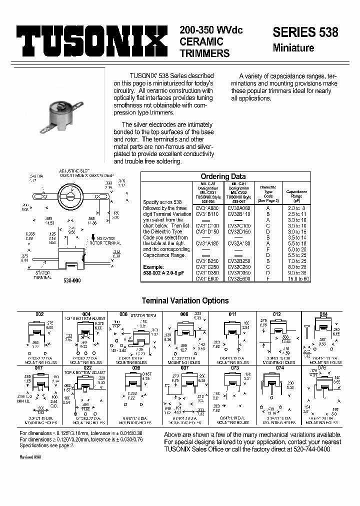 538-014D30-15PF_3878393.PDF Datasheet