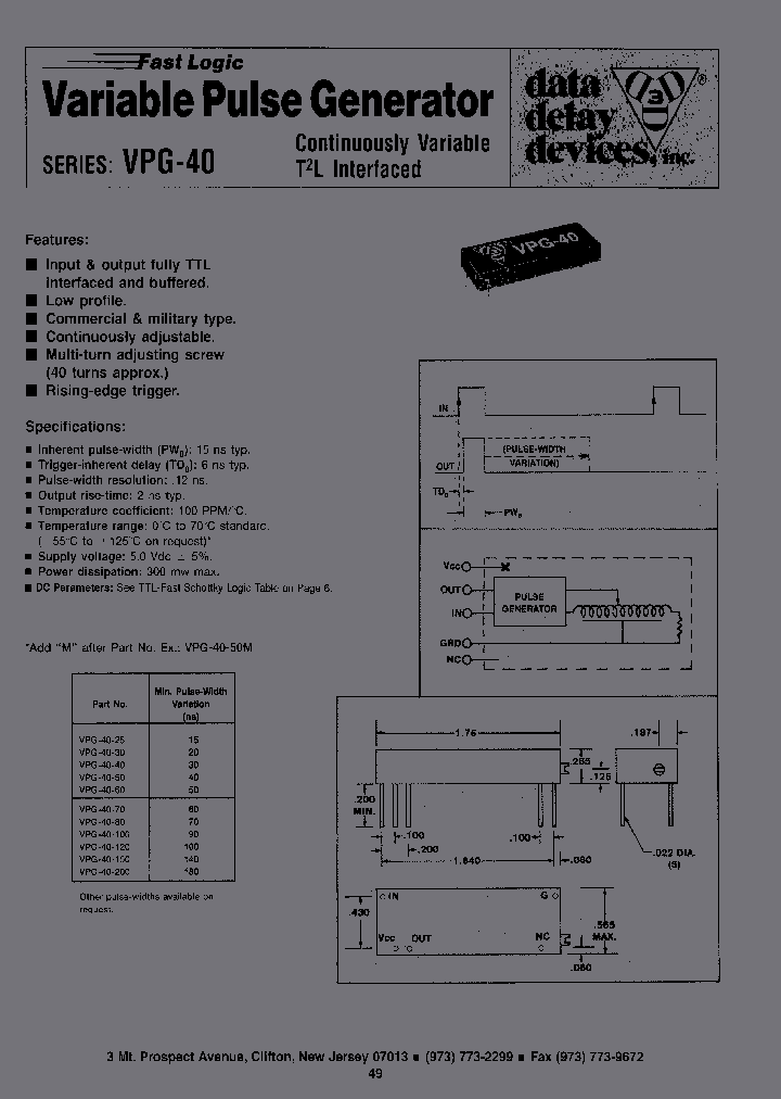 VPG-40-200M_3881292.PDF Datasheet