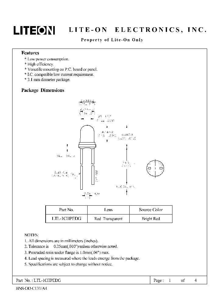 LTL-1CHPEDG_3877189.PDF Datasheet