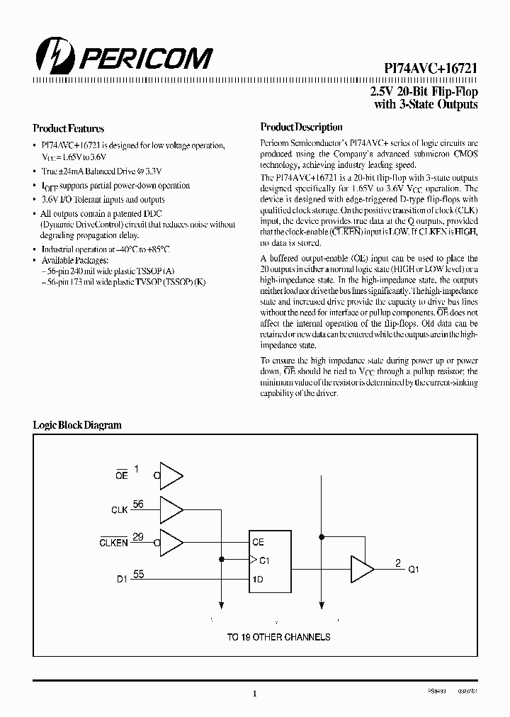 PI74AVC16721K_3885716.PDF Datasheet