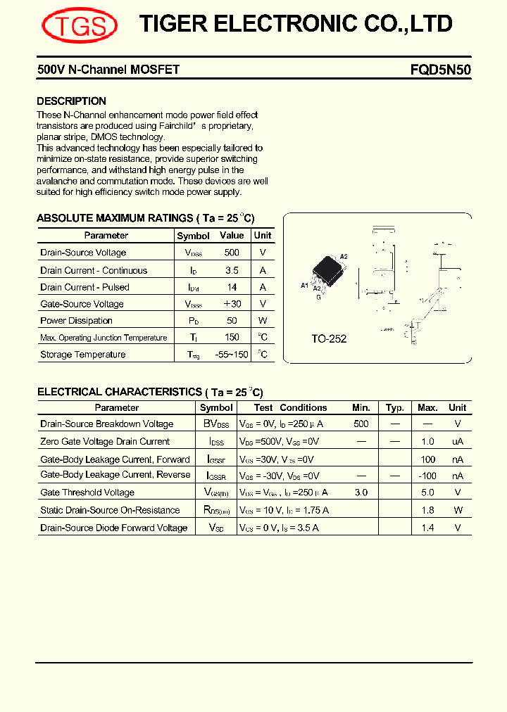 FQD5N50_4123192.PDF Datasheet