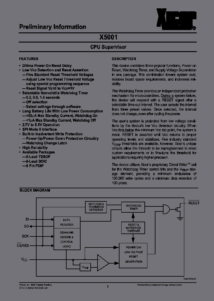 X5001S8I-27A_3908280.PDF Datasheet