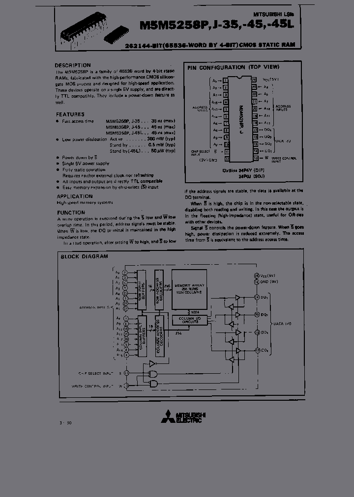 M5M5258P-45_3910149.PDF Datasheet