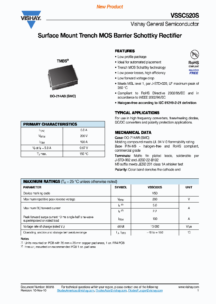 VSSC520S-M3-57T_4157319.PDF Datasheet Download --- IC-ON-LINE