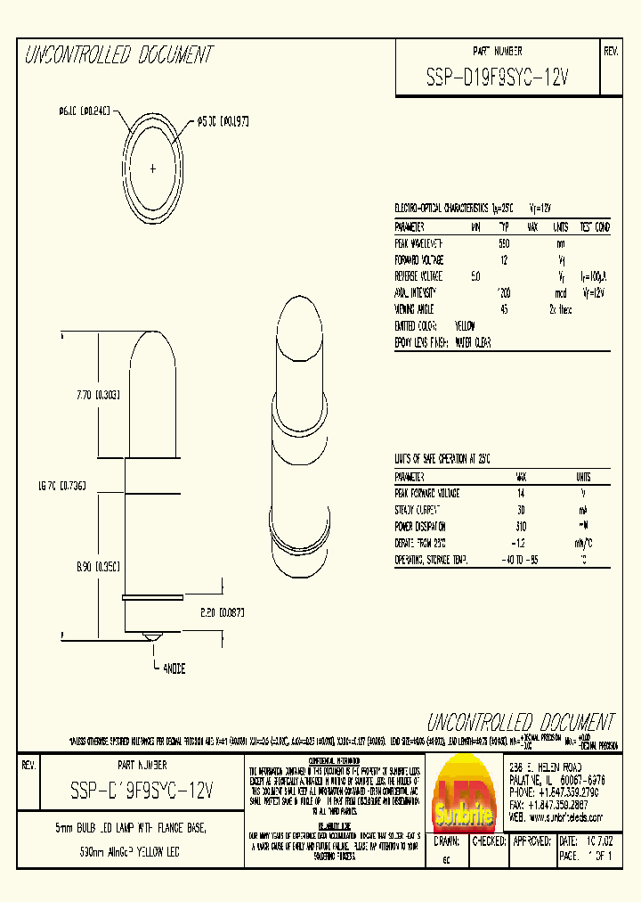 SSP-D19F9SYC-12V_3935871.PDF Datasheet