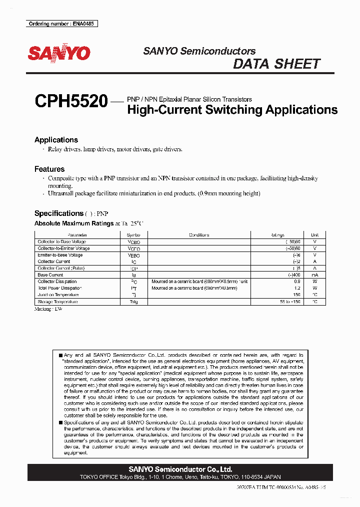 CPH5520_4167888.PDF Datasheet