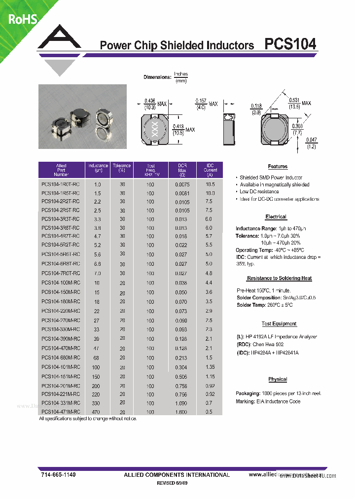 PCS104_4182436.PDF Datasheet