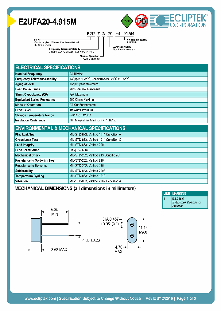 E2UFA20-4915M_4008482.PDF Datasheet