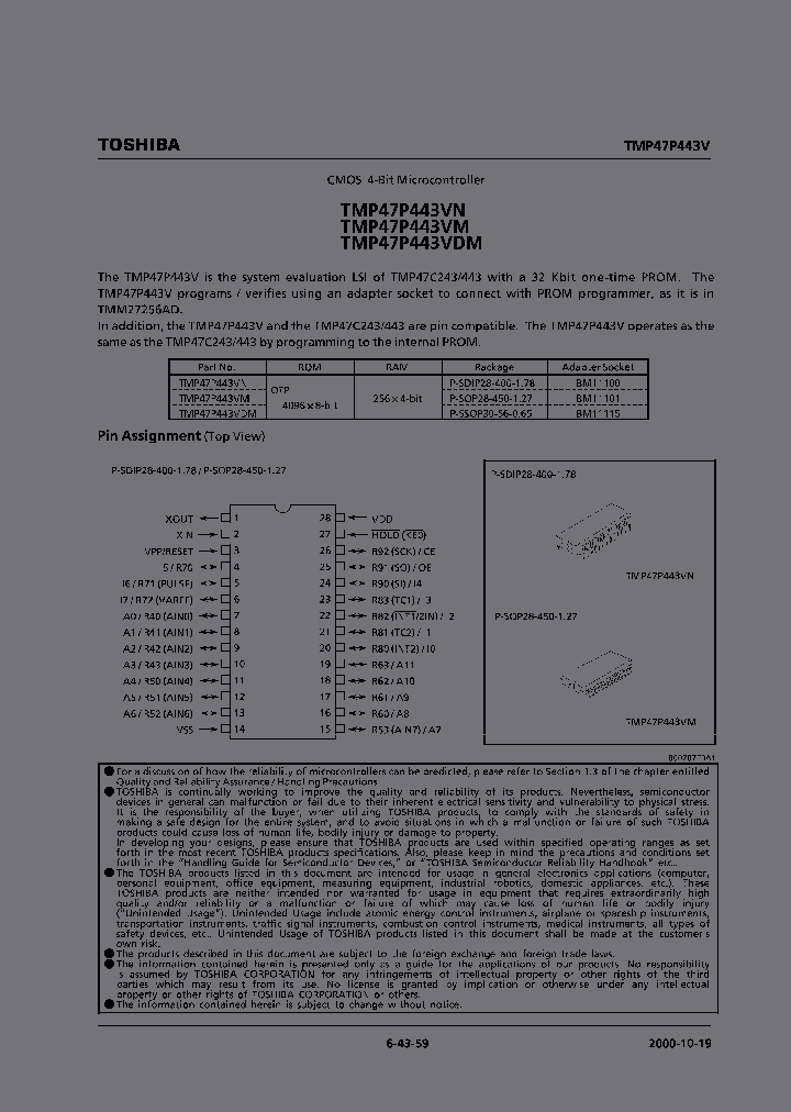 TMP47P443VN_4040963.PDF Datasheet