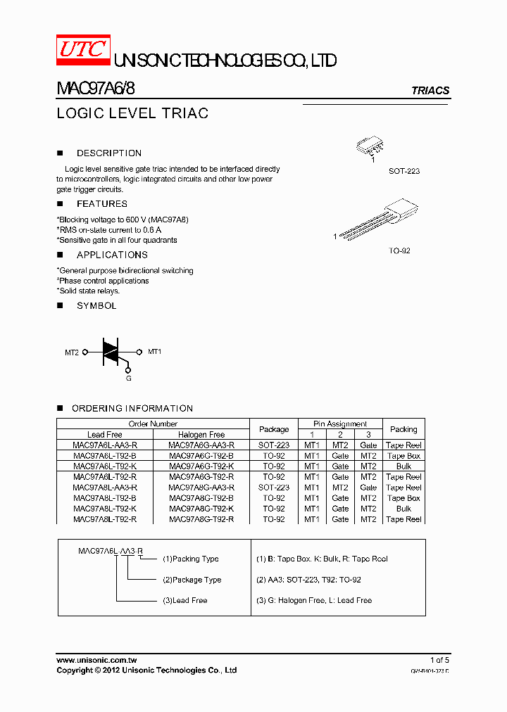 MAC97A6G-T92-B_4215013.PDF Datasheet