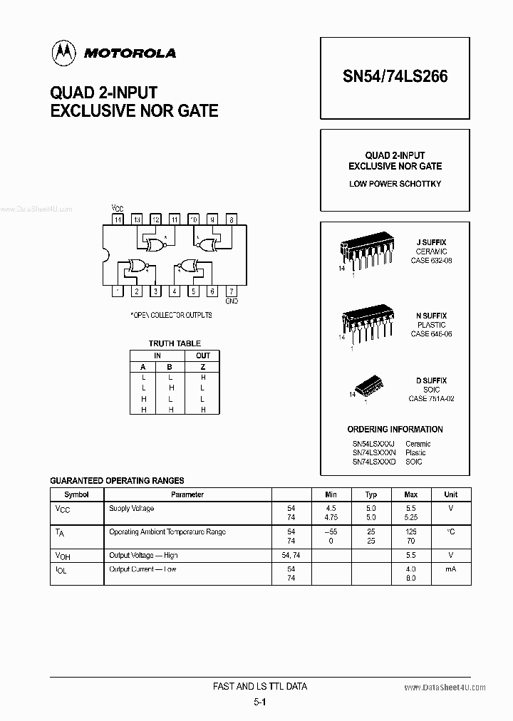 74266_4228519.PDF Datasheet Download --- IC-ON-LINE
