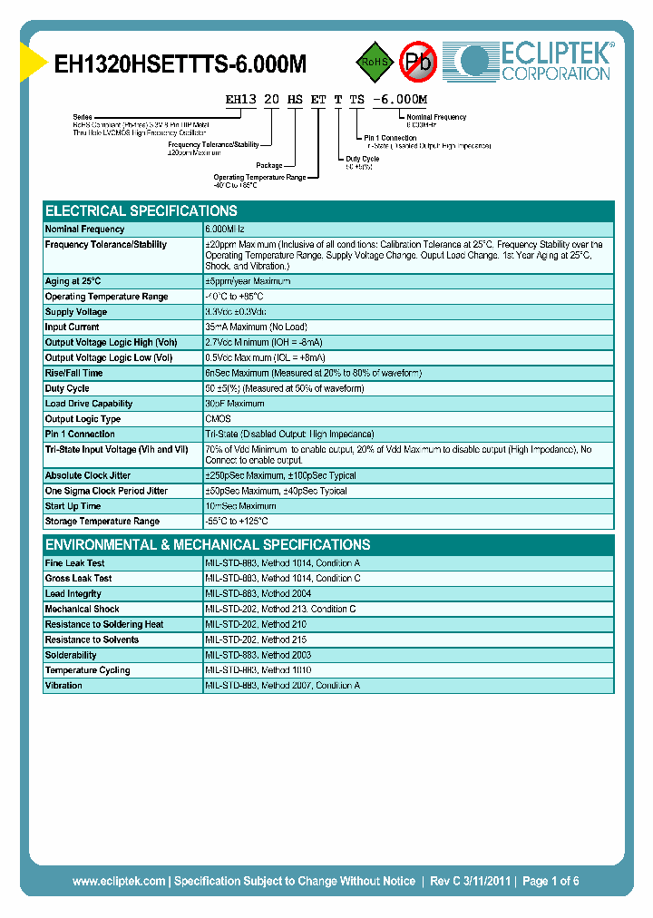 EH1320HSETTTS-6000M_4109593.PDF Datasheet