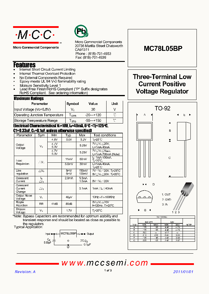 MC78L05BP11_4236766.PDF Datasheet