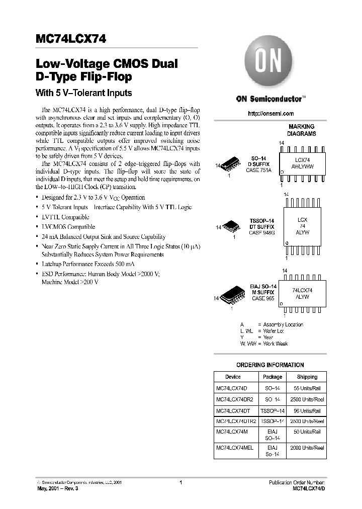 MC74LCX74-D_4238011.PDF Datasheet