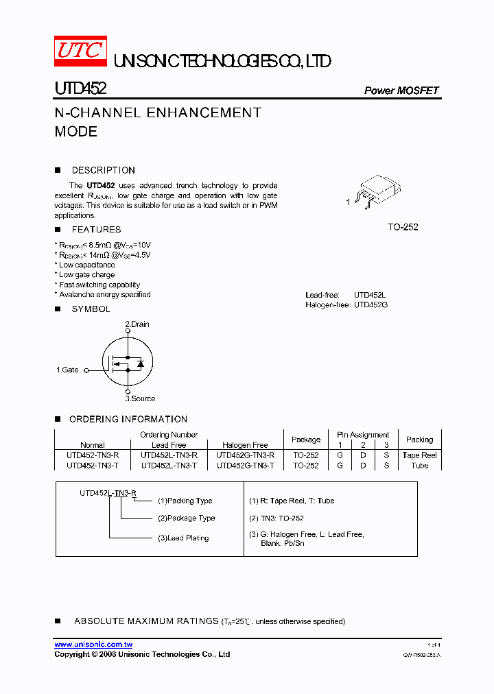 UTD452-TN3-R_4240575.PDF Datasheet