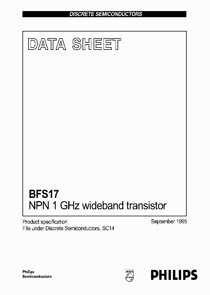 BFS17T1_4160175.PDF Datasheet