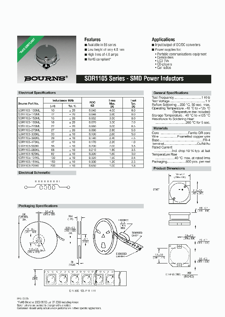 SDR1105-560KL_4171488.PDF Datasheet