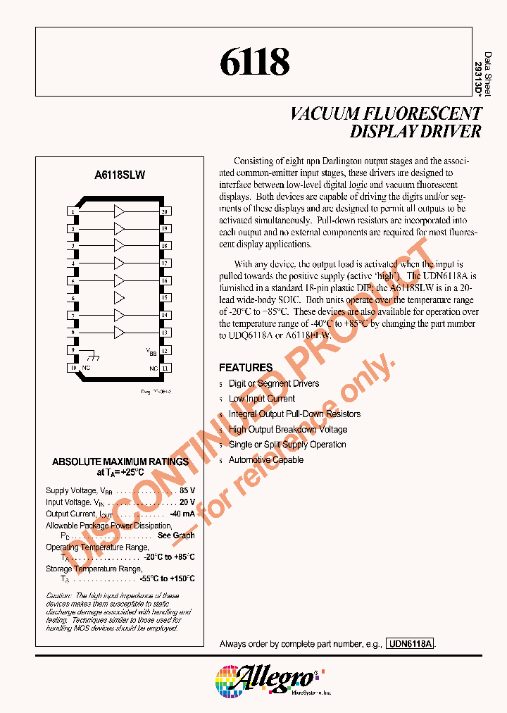 A6118SLWTR_4180916.PDF Datasheet