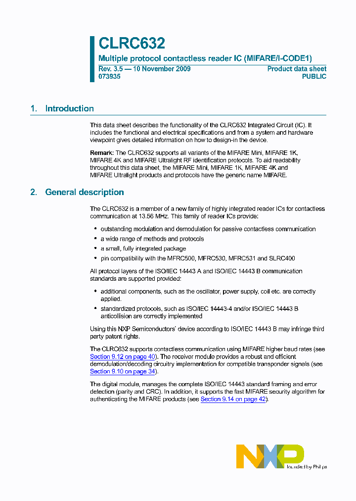 CLRC63201T_4185711.PDF Datasheet