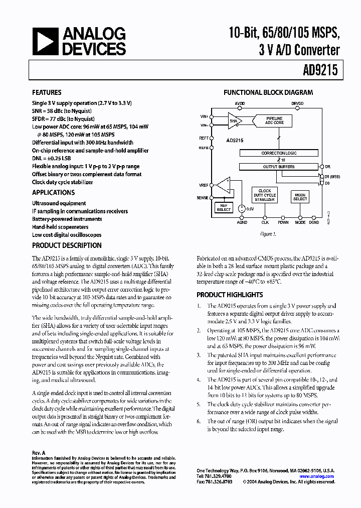 AD9215BRUZRL7-80_4194063.PDF Datasheet