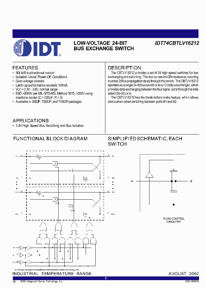 IDT74CBTLV16212PAG_4209483.PDF Datasheet