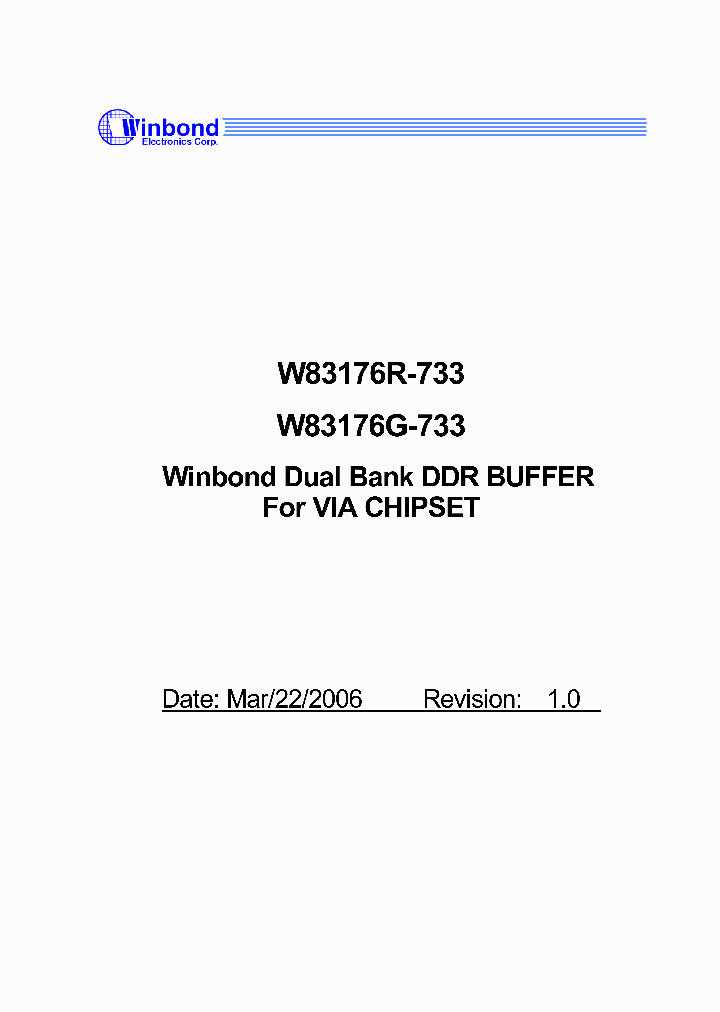 W83176G-733_4217390.PDF Datasheet