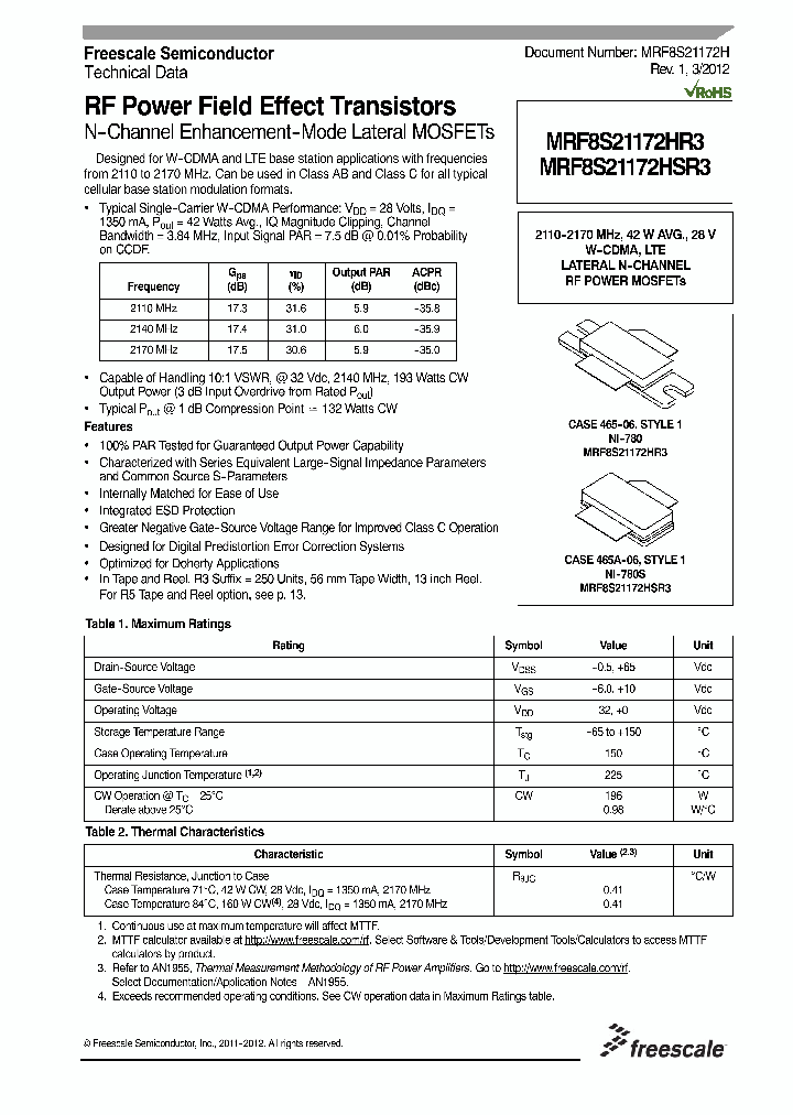 MRF8S21172HR3_4304738.PDF Datasheet