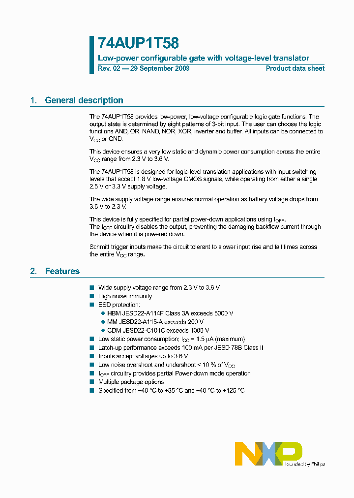 74AUP1T58GM115_4313649.PDF Datasheet