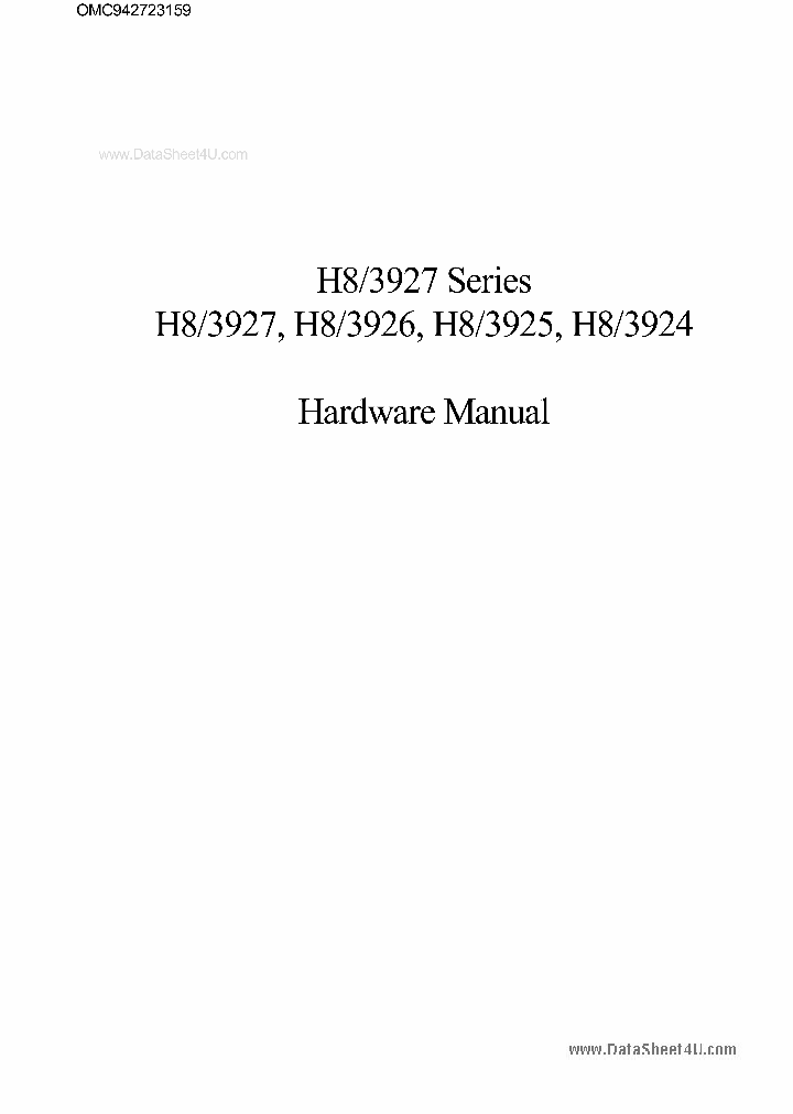 HD6433927_4318037.PDF Datasheet