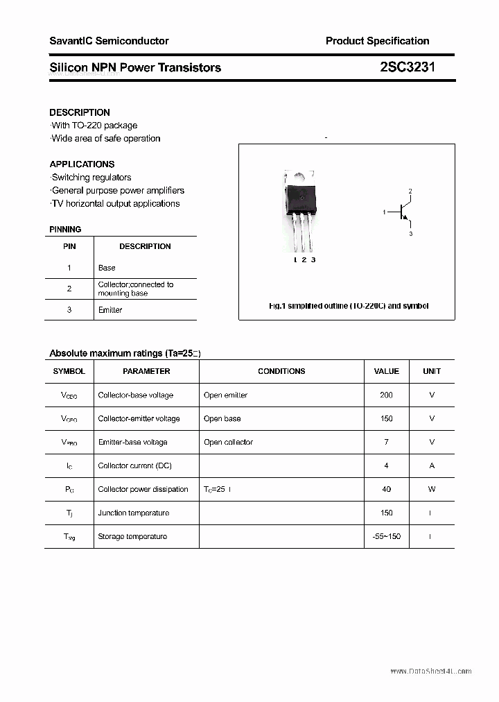 2SC3231_4348377.PDF Datasheet