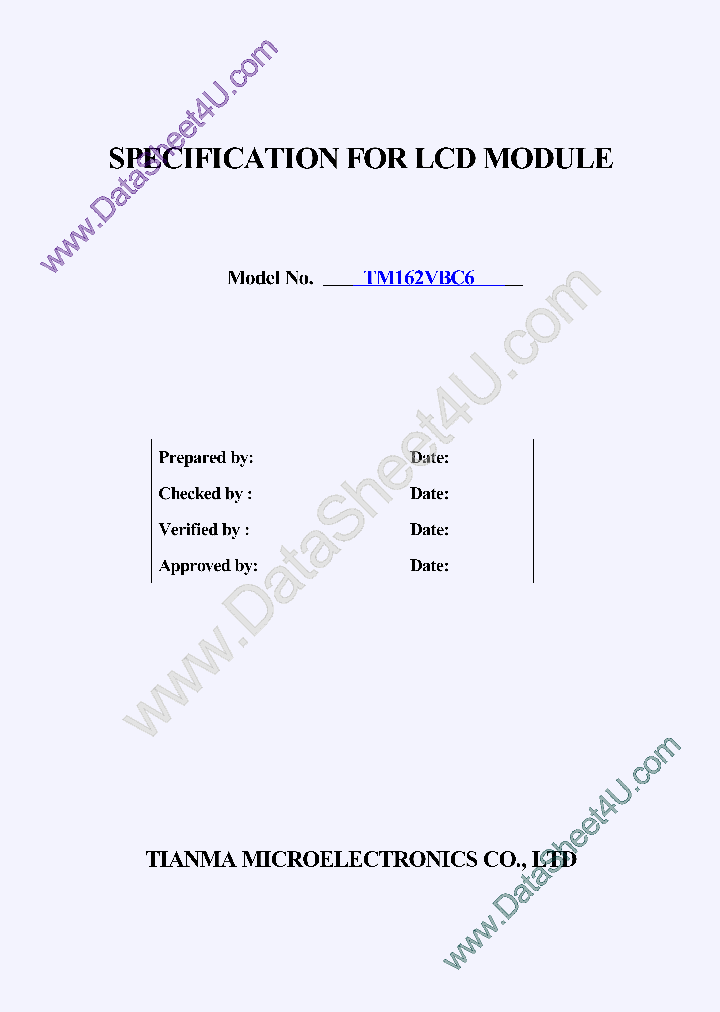 TM162VBC6SPEC_4350639.PDF Datasheet