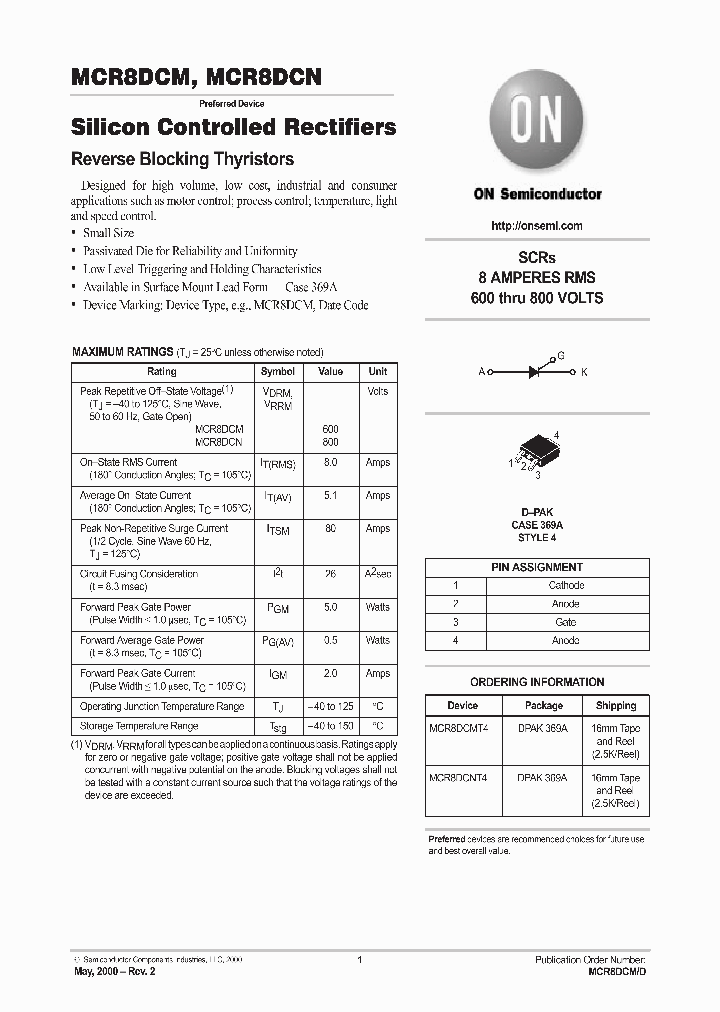 MCR8DCM-D_4376289.PDF Datasheet