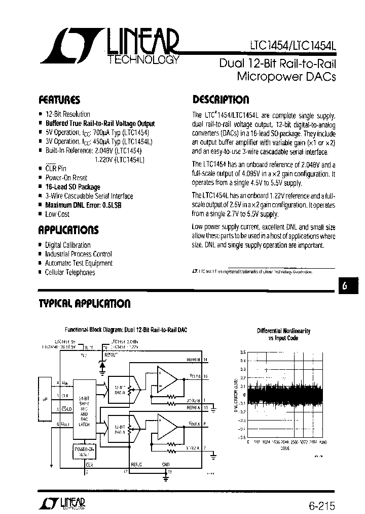 LTC1454LCNPBF_4377765.PDF Datasheet