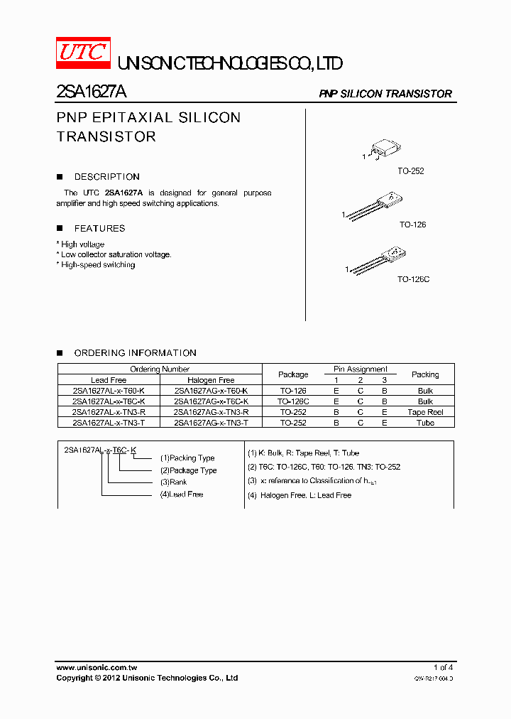 2SA1627AG-X-T60-K_4377650.PDF Datasheet