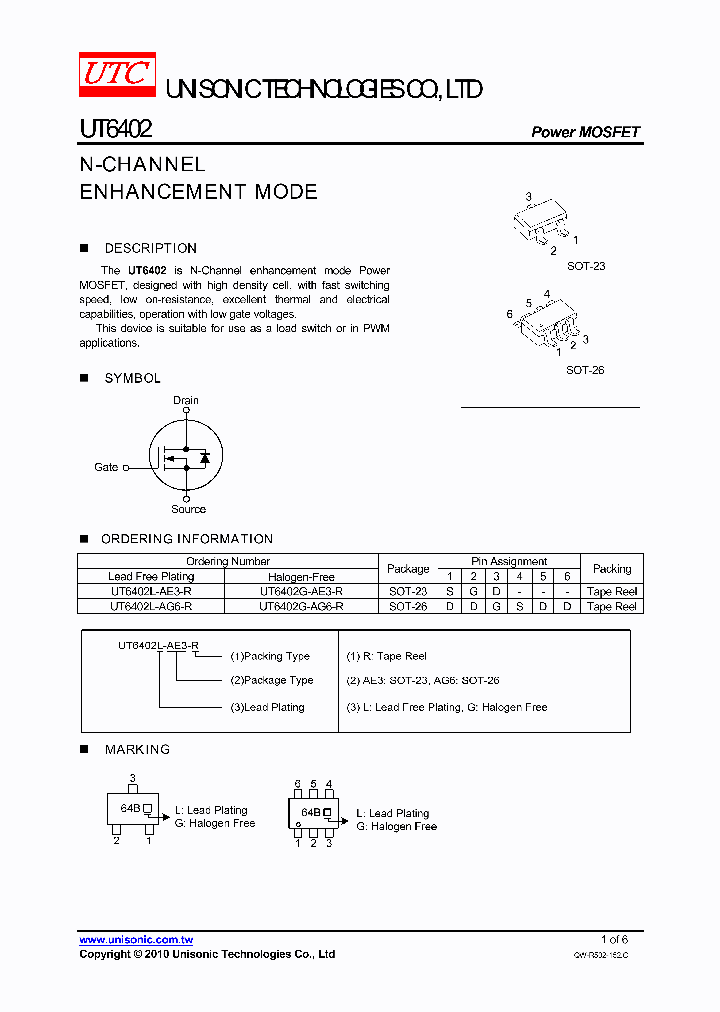 UT6402G-AG6-R_4399980.PDF Datasheet