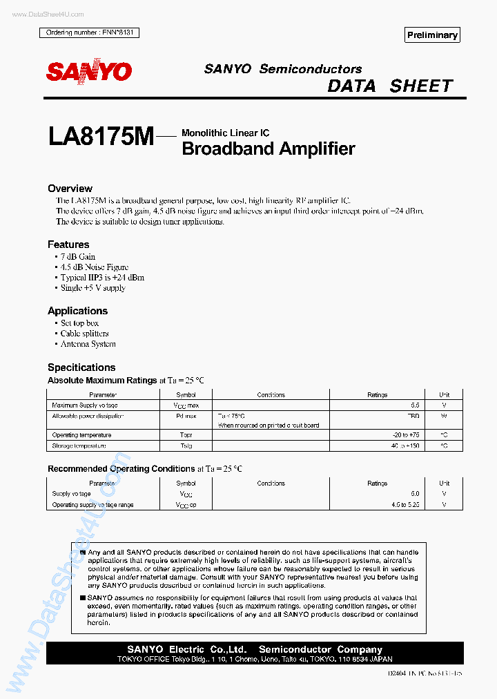 LA8175M_4410041.PDF Datasheet
