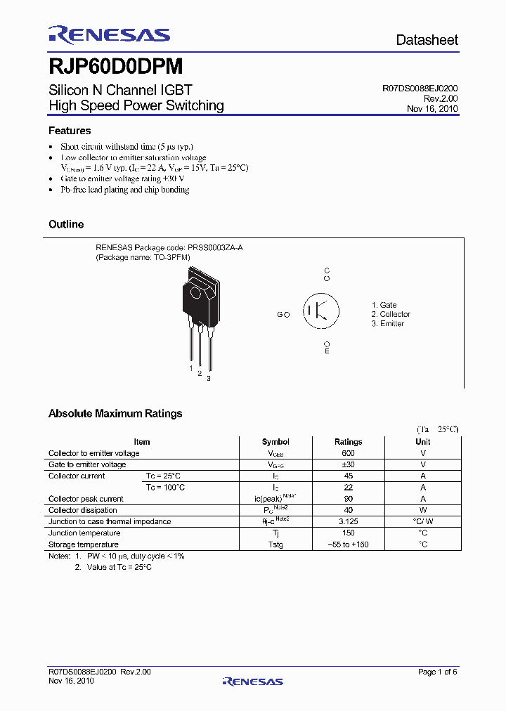 RJP60D0DPM_4421373.PDF Datasheet