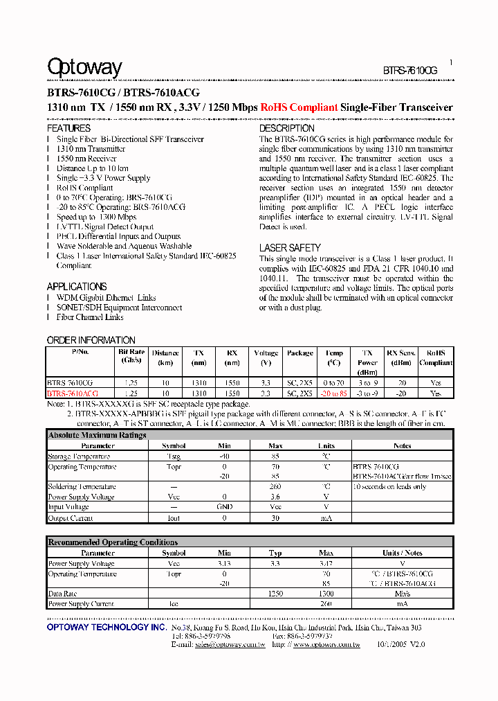 BTRS-7610CG_4435940.PDF Datasheet