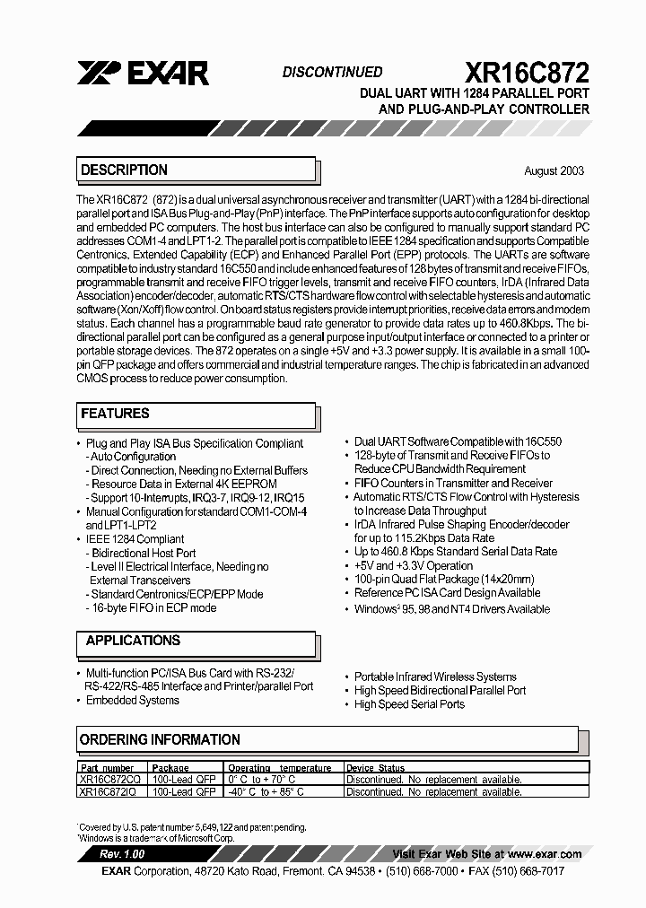 XR16C872CQ_4439043.PDF Datasheet
