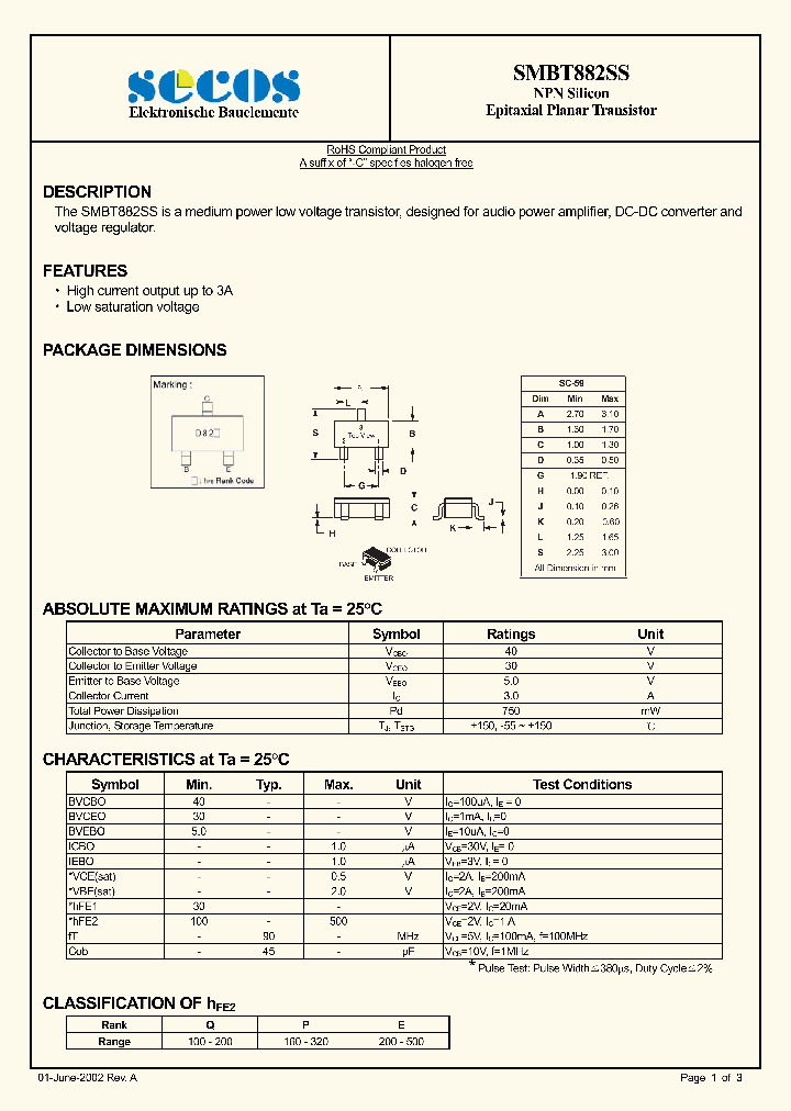 SMBT882SS_4448579.PDF Datasheet