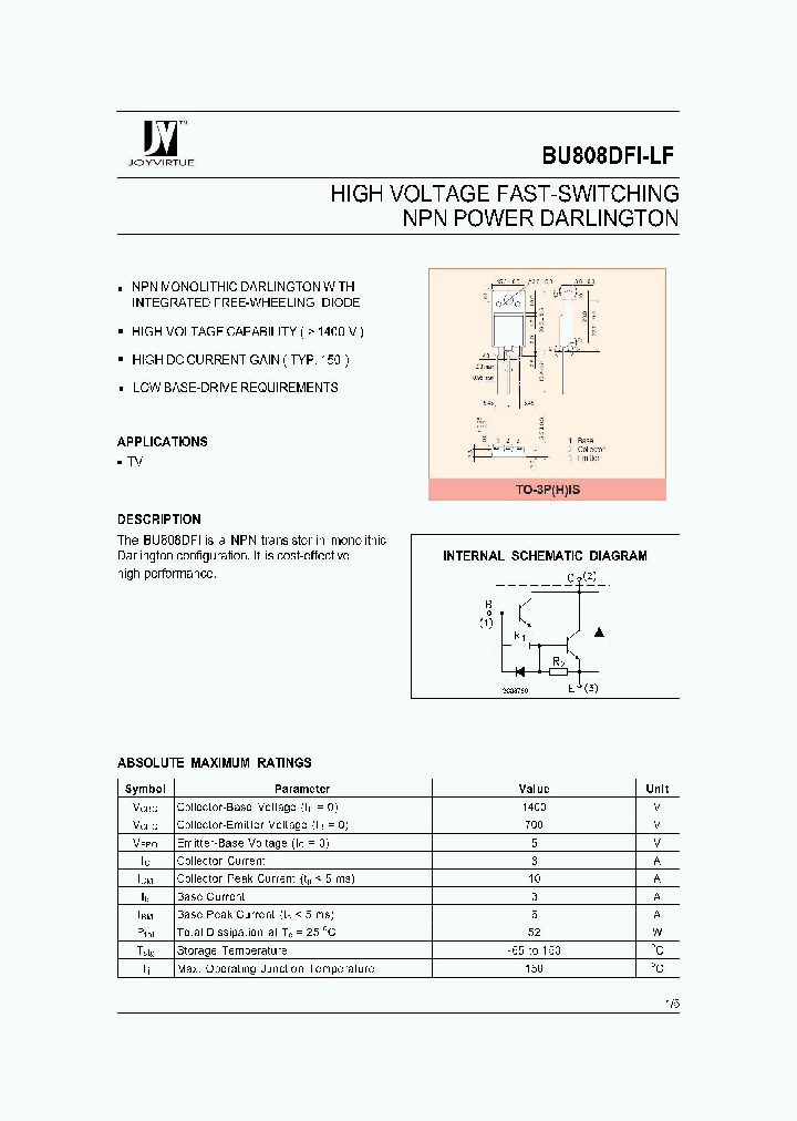 BU808DFI-LF_4452543.PDF Datasheet Download --- IC-ON-LINE