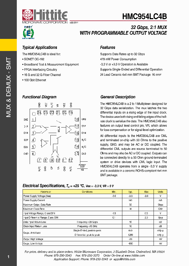 HMC954LC4B_4464756.PDF Datasheet