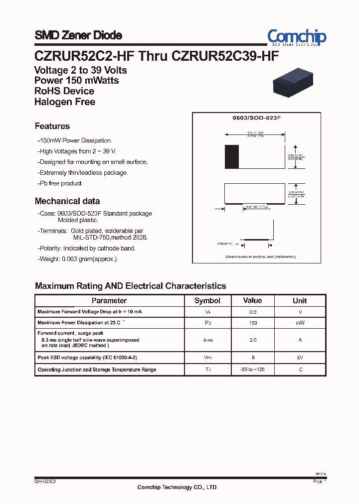 CZRUR52C2-HF_4467878.PDF Datasheet