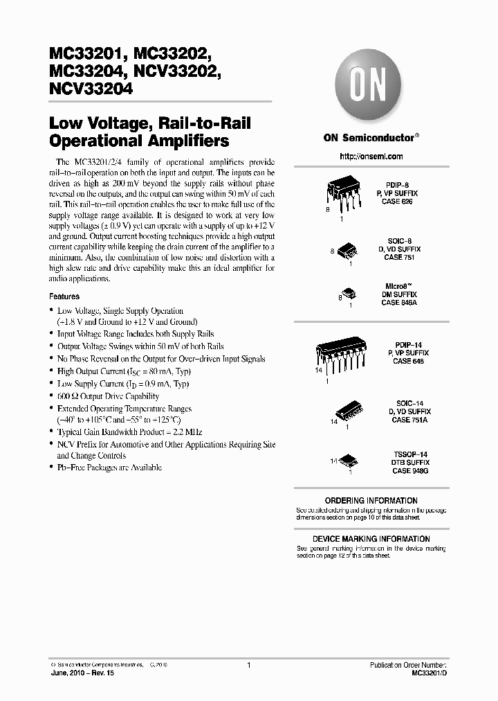 MC33204VDG_4470813.PDF Datasheet Download --- IC-ON-LINE