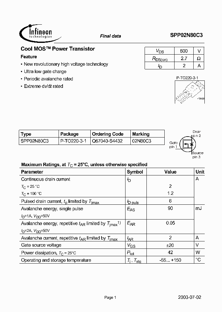 SPP02N80C3_4471361.PDF Datasheet