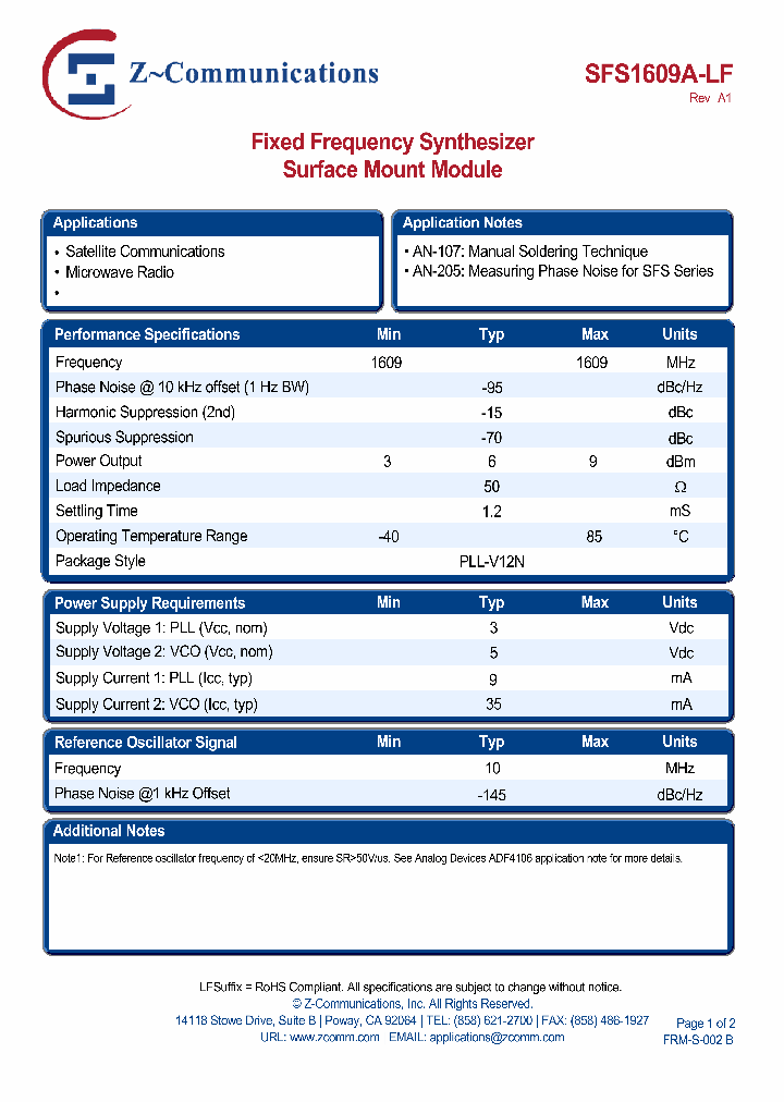 SFS1609A-LF11_4485619.PDF Datasheet